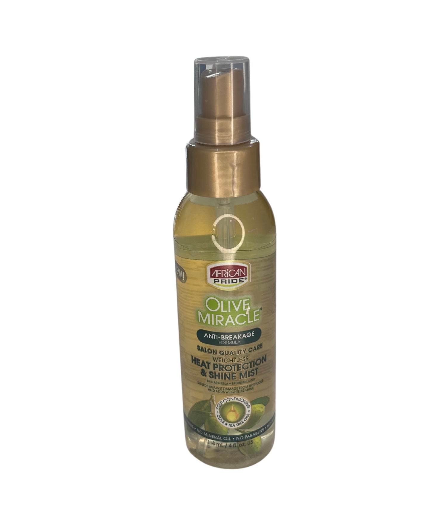 OLIVE MIRACLE ANTI BREAKAGE FORMULA HEAT PROTECTION AND SHINE MIST