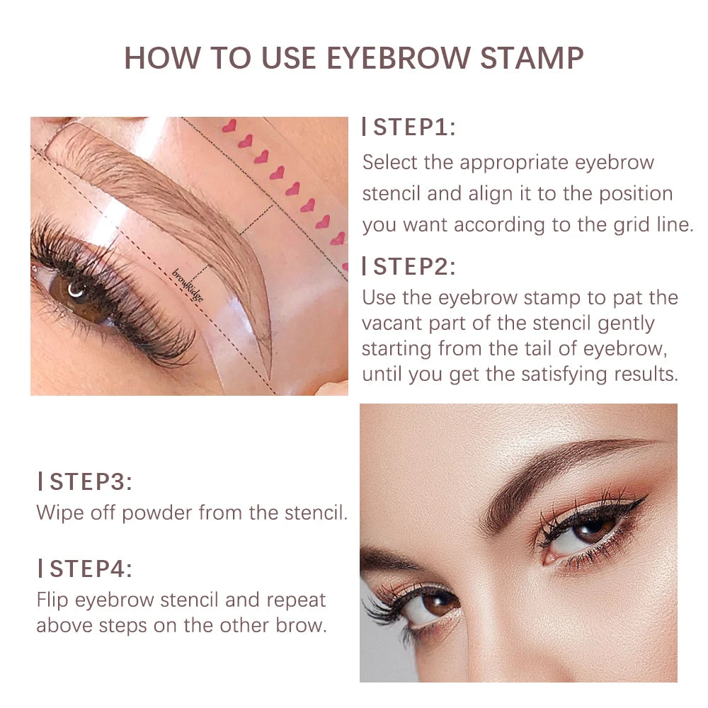 Eyebrow Stamp Shaping Kit Set