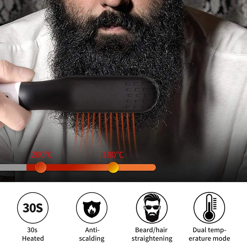 Hot Comb Straightener For Men Beard
