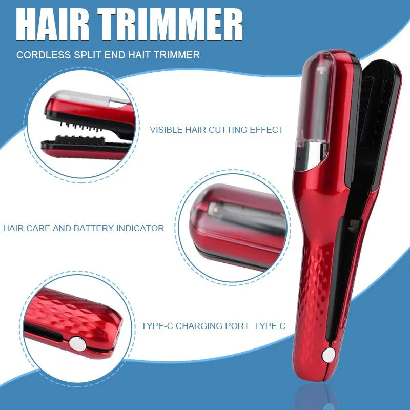 Rechargeable Cordless Split Hair Trimmer.