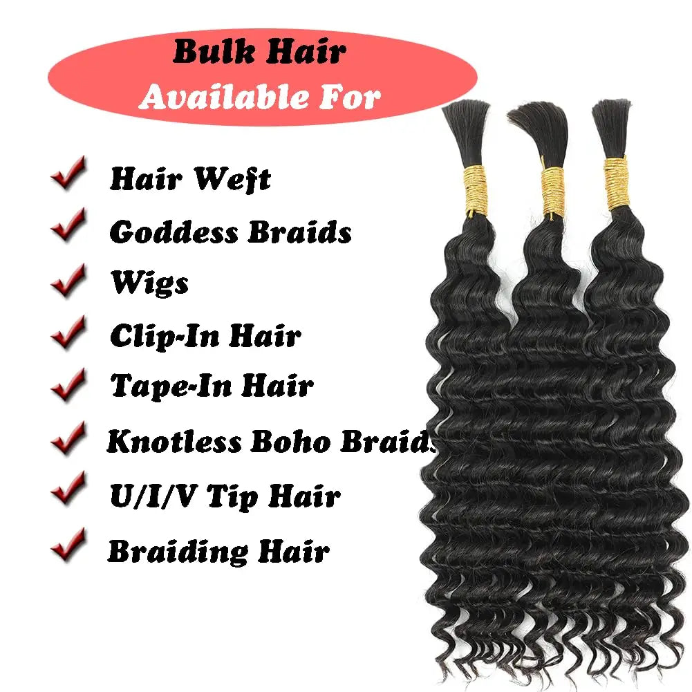 Braiding Hair Human Deep Wave