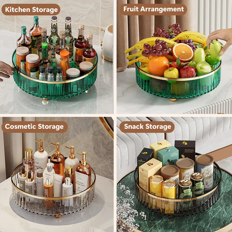 Rotating Organizer For Dresser Luxury Skincare