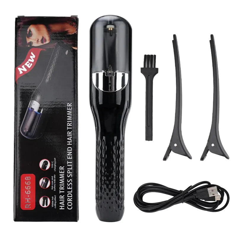 Rechargeable Cordless Split Hair Trimmer.