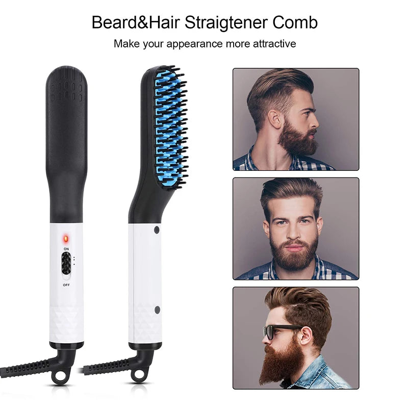 Hot Comb Straightener For Men Beard