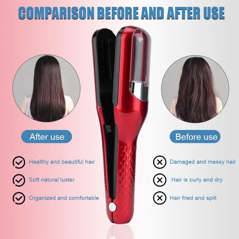 Rechargeable Cordless Split Hair Trimmer.