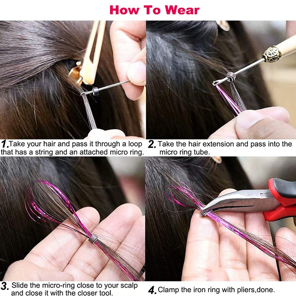 Hair Tinsel Kit With Tools