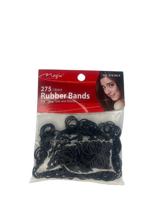 275 Black Rubber Bands