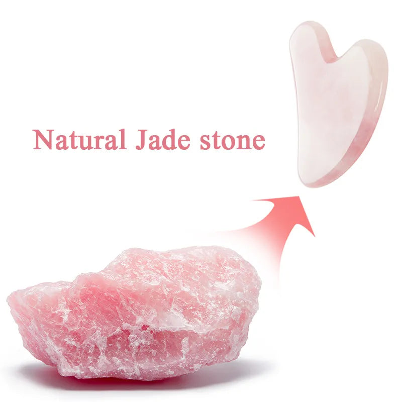 Natural Rose Jade Scraper Massager