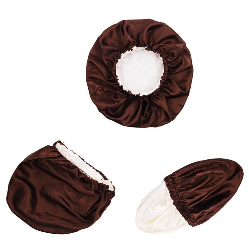 Reversible Silky Satin Bonnet Double Layer