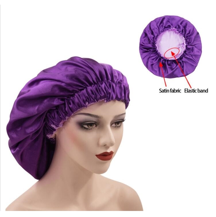 Reversible Silky Satin Bonnet Double Layer