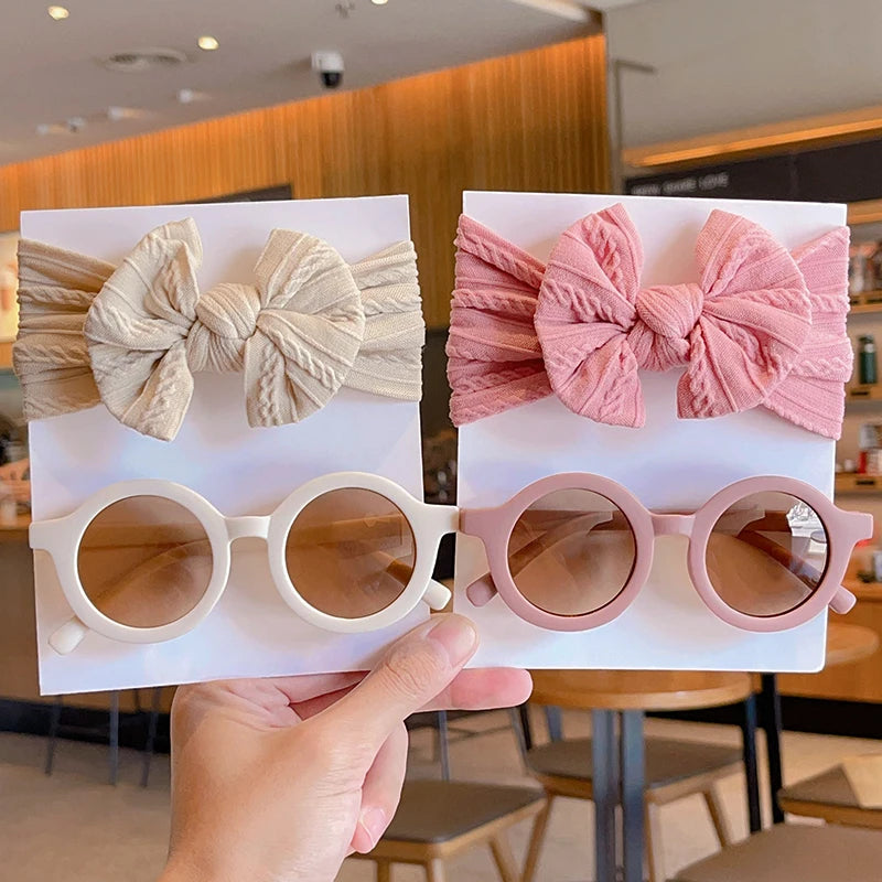 2 Pcs/Set Children's Sunglasses & Headband